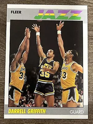 Darrell Griffith 1987 Utah Jazz 87-88 Fleer Nba Basketball Card #46 Of 132 Mint • $1