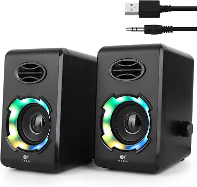 OROW Computer Speakers10W Small Speakers Wired With BluetoothStereo Sound  • $23.99