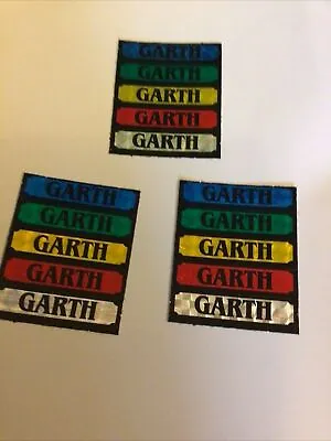 15 X GARTH Name Stickers Retro Unused Ideal For Crafts Cards Phone Laptop Locker • £0.99