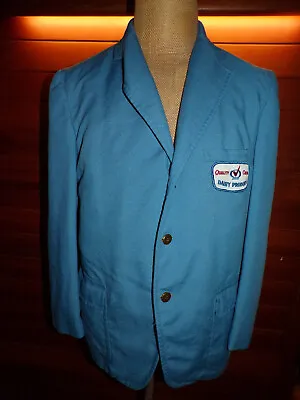 $49.99 • Buy Vintage Quality Chekd Dairy Products 3 Button Sports Jacket Milkman Delivery