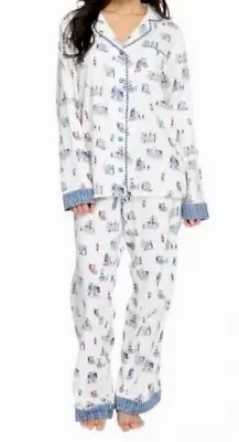 Munki Munki Ladies Flannel Pajamas Costco Theme Print 2-Piece Set SMALL • $64.99