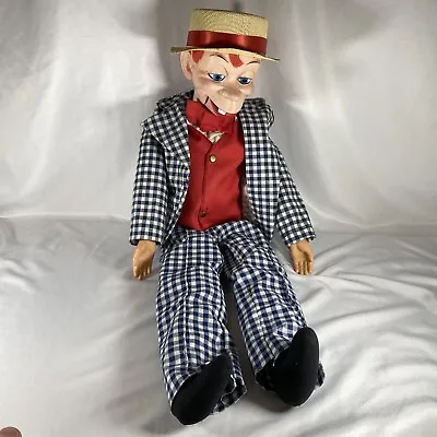 Vintage 1968 Mortimer Snerd Ventriloquist Doll/ Dummy/  Juro  28” • $124.97