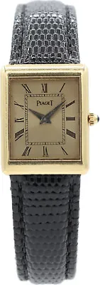 Vintage Piaget 4080 Midsize Tank Ladies Mechanical Wristwatch 4P Swiss 18k Gold • $1950