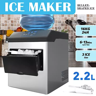 2.2L Portable Ice Maker Machine Contertop Cold Water Dispenser 22Kg Ice Cube • $289.90