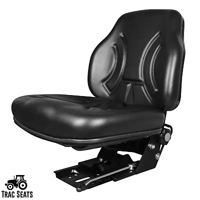 $279.98 • Buy Black Suspension Tractor Seat For Massey Ferguson 253 298 383 Tractors And More