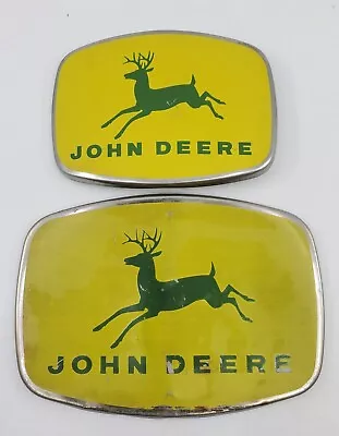 2 Vintage John Deere Tractor Emblems 4 Legs Badges • $0.99