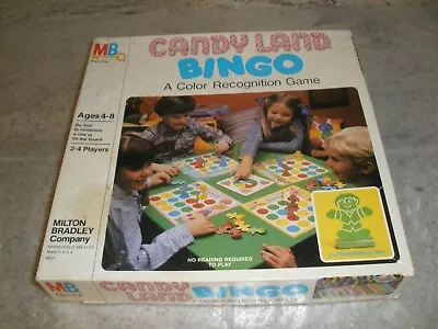 Milton Bradley Candy Land Bingo Color Recognition Game Complete 1984 • $11.69