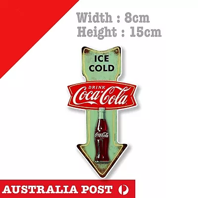 Coca Cola Logo Vintage Retro Arrow Sign Rusted Damaged Sign Sticker • $7