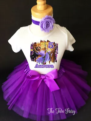 $22.99 • Buy Encanto Princess Isabella Isabela 5th Fifth Birthday Tutu Outfit Shirt Set Party
