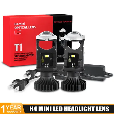 2x LHD H4 9003 Mini Bi-LED Projector Lens  Car Headlight 80W Hi/Lo Beam Retrofit • $48.95