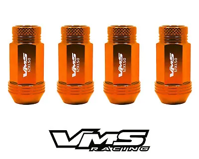 Vms Racing 20pc 48mm Premium Extended Wheel Aluminum Lug Nuts 12x1.5 Orange Og3 • $59.88