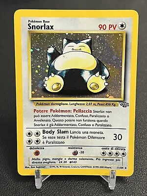 2000 Pokemon TCG Jungle Holo Rare Snorlax 11/64 (Italian) - MP/HP W/ Crease • $24.99