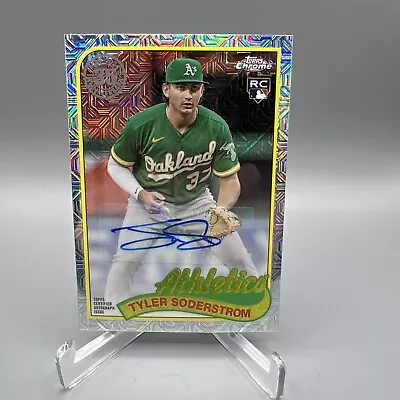 2024 Topps Series 1 TYLER SODERSTROM Rookie Auto Silver Pack /199 Oakland A’s • $19.99