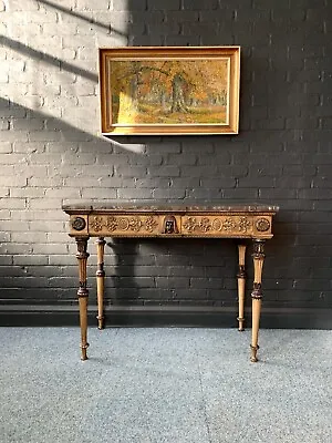 Antique Gilt Wood Console Table • £950