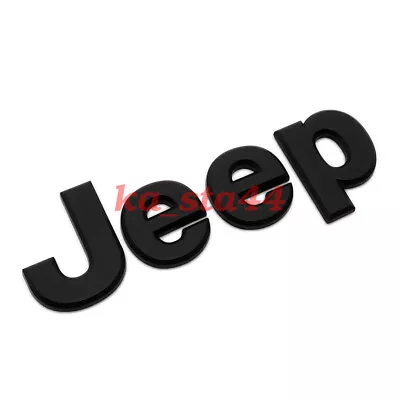 2007-2018 OEM Mopar Hood Black Jeep Badge Emblem Nameplate 68185492AB • $20.99