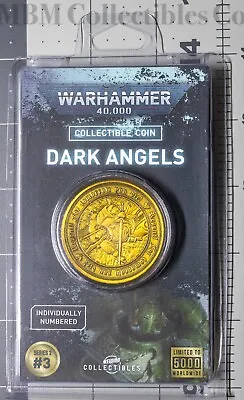 Warhammer 40K Heresy Space Marine Dark Angels  Coin Limited & Numbered 5000 NEW • $82.80