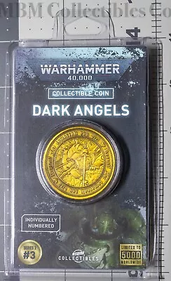 Warhammer 40K Heresy Space Marine Dark Angels  Coin Limited & Numbered 5000 NEW • $84.29