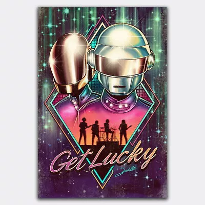 58222 Daft Punk Get Lucky DJ Rap Hip Hop Music Wall Decor Print Poster • £14.41