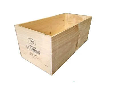 24 Bottle Size - DEEP LARGE Wooden Wine Box Crate  Vintage Shabby Chic Storage • £19.95