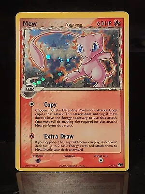 Mew Delta Species Pop Series 5 MISPRINT ERROR UPSIDE DOWN 3/17 Pokemon Card Holo • $76.99