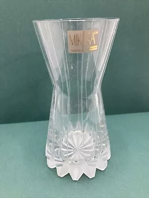 Mikasa Yugoslavia Crystal Heavy Base Vase 5 1/2”  • $19.99