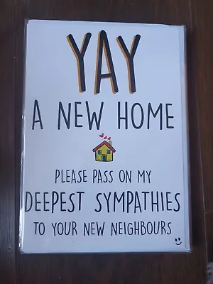 £1.99 • Buy Yay A New Home Funny Humour Card