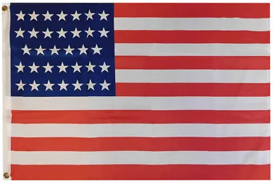 34 Star USA Linear Premium Quality 100D Woven Poly Nylon 2x3 2'x3' Flag • $9.44