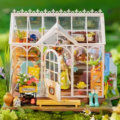 Rolife Dreamy Garden House DIY 1:24 Dollhouse Wooden Puzzle Adult Xmas Gift Toy • £39.99