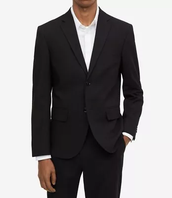 H&M Black Slim Fit SUIT  (Jacket Size 50R) (pants Size 38R ))) • $100
