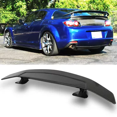 46  Carbon Fiber Rear Trunk Spoiler Wing GT Style Racing For Mazda RX-8 2004-11 • $99.11