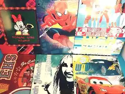 Lot Of 6 Three Hole Pocket Folders H.S.Musical/Cars/Spiderman/Hannah Montana • $16.99