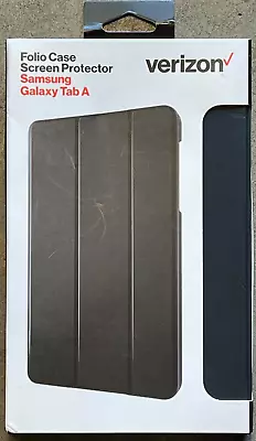 Verizon Folio Case & Screen Protector For Samsung Galaxy Tab A 8.0(8 Inch) Black • $24.99