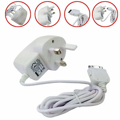 For IPad 2 IPhone 3G 3GS 4G 4S 3 Pin Wall Mains Travel Charging Charger Plug UK • £6.95