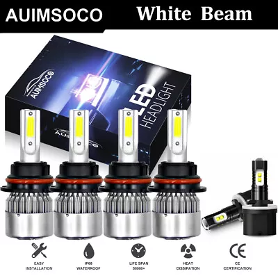 6Pcs For Ford Mustang 2000-2004 LED Headlight Hi/Low Fog Light Bulbs White Combo • $34.99