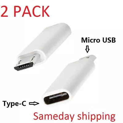 2 Pack USB 3.1 Type C Female To Micro USB Male Adapter Converter USB-C • $2.24