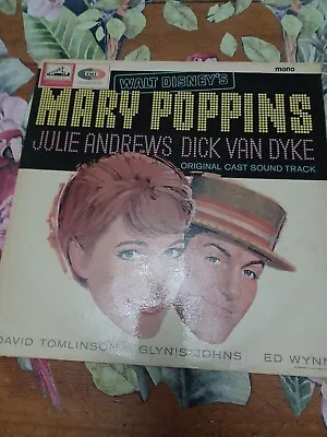 Walt Disney's Mary Poppins - Original Cast Soundtrack 1964 LP HMV Mono VG+/VG+! • £8.99