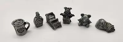 6 Elf Monopoly Metal Player Tokens Replacment Parts • $5