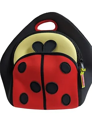 Dabbawalla Bags Ladybug Lunch Bag Preschooler Elementary Insulated Tote Eco Red • £12.32