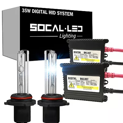 SOCAL-LED H7 HID Light Kit Upgrade DC 35W Ballast Bright Fog Light Replacement • $29.69