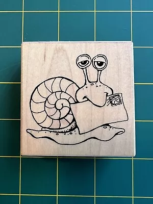 VIP 1999 Snail Mail Envelope Letter Wood Mounted Rubber Stamp • $9.95