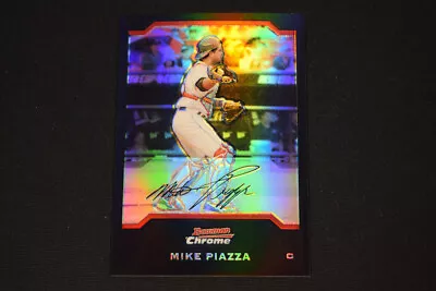 Mike Piazza 2004  Bowman Chrome #120 Refractor Parallel New York Mets • $3.99