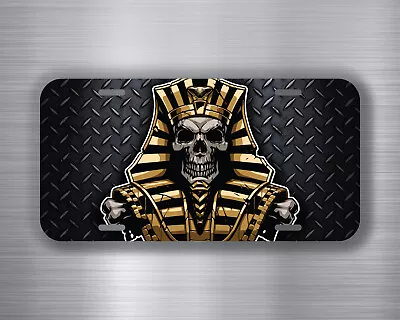 Egyptian Skull Zombie Vehicle License Plate Front Auto Car Tag Decor Bumper WH07 • $16.95