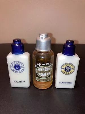 L'Occitane Ultra Rich Shea Butter Conditioner  Shower Cream 1.7 Oz & Sh Oil 2.5 • $24.99