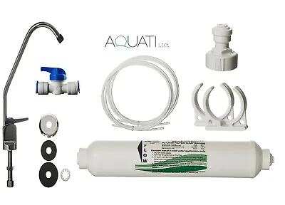 Aquati Compact Tap Drinking Water Filter Set & Accessories Under Sink Kit • £25.95