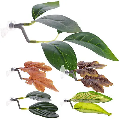 Fish Tank Landscaping Leaf Betta Bed Leaf With Suction Cup Aqarium Decor • $7.59