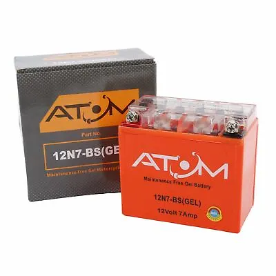 12N7-BS Atom Gel Motorcycle Battery For Suzuki GN 125 94-01 • £30.23