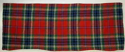 Pottery Barn Simon Plaid Sherpa Back Lumbar Pillow Cover 14 X 36  Red Multi G928 • $77.23