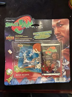 1996 Upper Deck Space Jam Sealed Set Bugs Bunny Figure And Foil Pack Rare! • $74.95