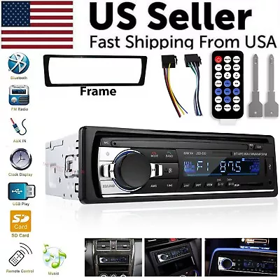 Bluetooth Car Stereo Audio In-Dash FM Aux Input Receiver SD USB MP3 Radio Player • $16.79