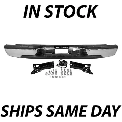 NEW Complete - Chrome Steel Rear Step Bumper For 1999-2006 Chevy Silverado Truck • $150.13